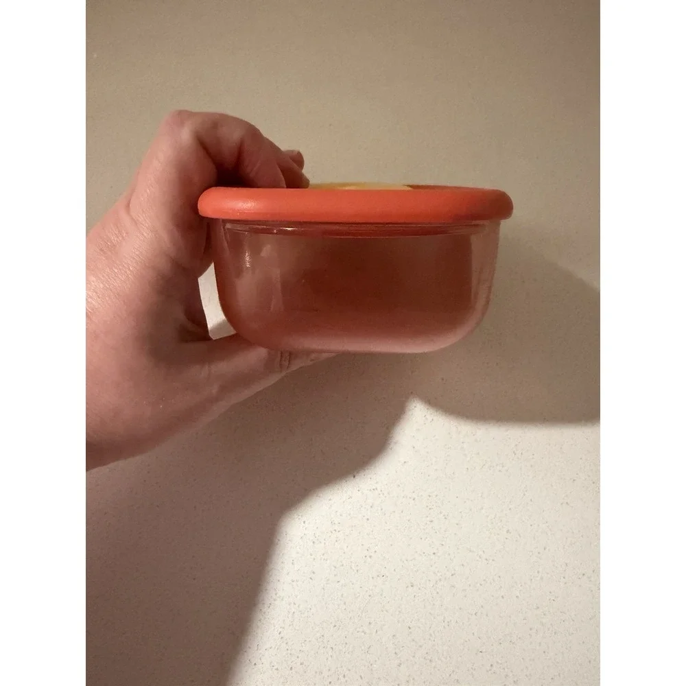 Tupperware Rock 'N Serve 1 Cup Container #3387A and Lid 3388A